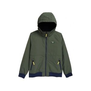 L.L. Bean Kids Warm Up Insulated Jacket - Thyme/Navy size M (5-6)